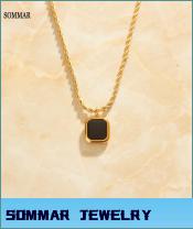 Gold Plated color Maiden necklaces & pendants Thick-chain white shell maxi necklace for women's