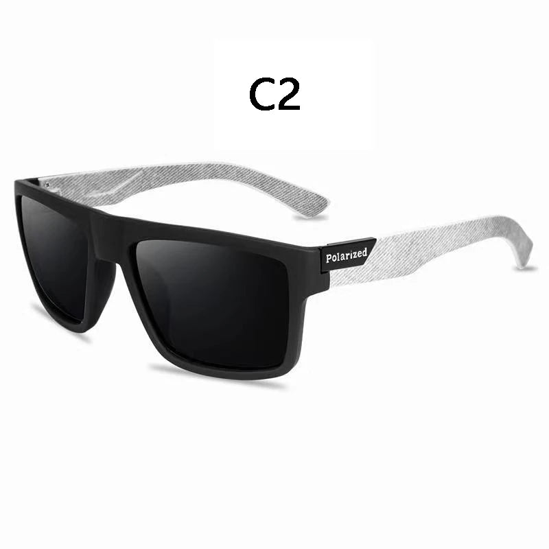 Polarized Sunglasses Fashion Square Frame Vintage Design Sun Glasses for Men