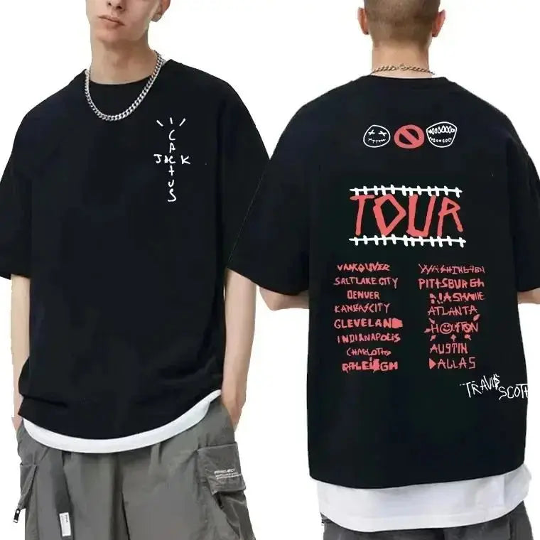 Cactus Jack Tshirt Awesome Streetwear Oversized T Shirts Men Fashion