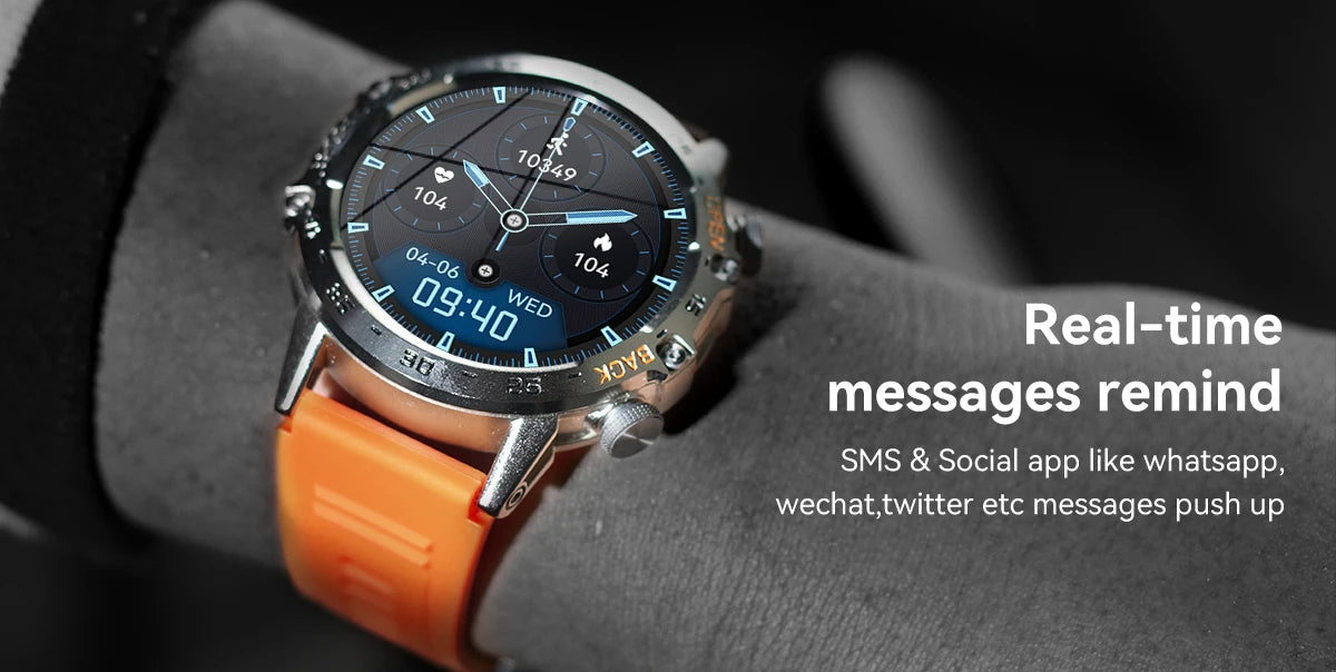 Newest 1.39" Bluetooth Call Smart Watch Men Outdoor Sport Fitness Heart Rate Health Monitoring Smartwatch for Android IOS Phone