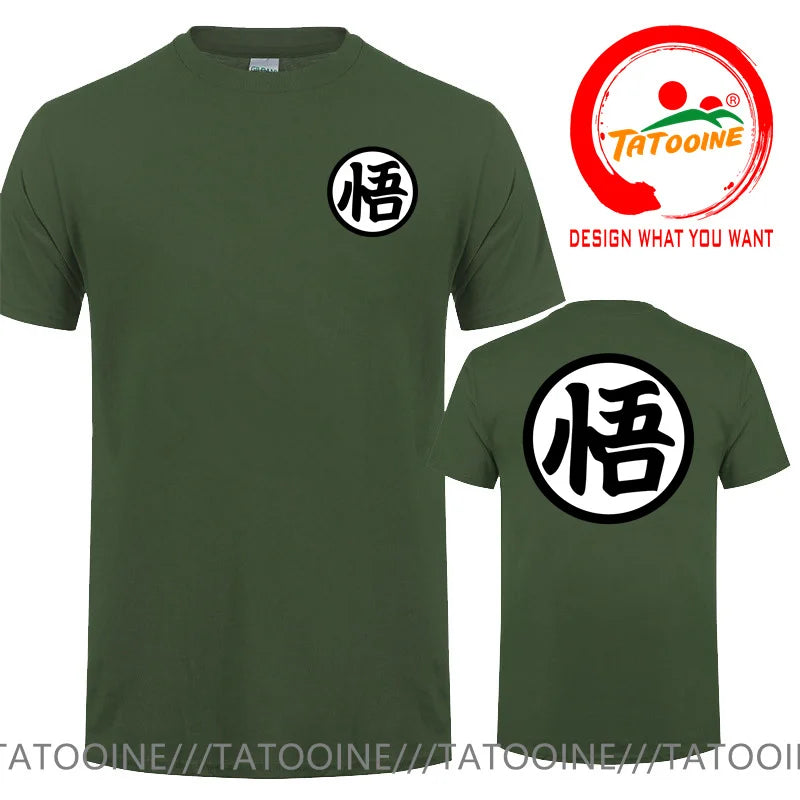Street Fashion Anime Son Goku Oversized Casual T Shirt for Men