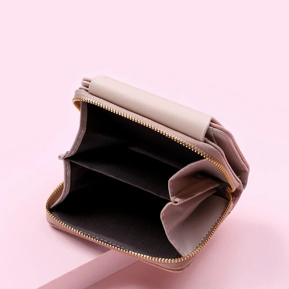 Ladies Wallets Leaf Hasp Clutch Brand Designed Mini Coin Purse