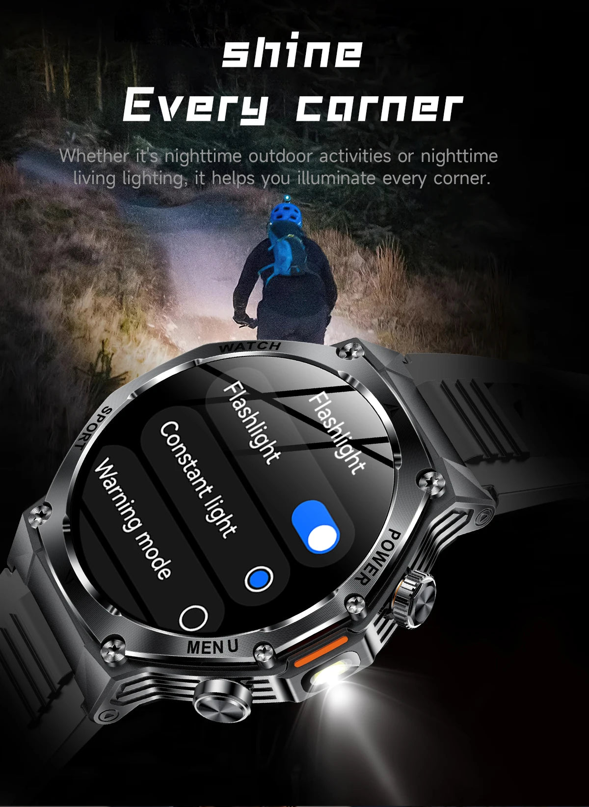 Smart Watch Men 800mAh Ultra Long Battery Life Waterproof Outdoor Sport Watches Bluetooth Call Military Smartwatch 2025
