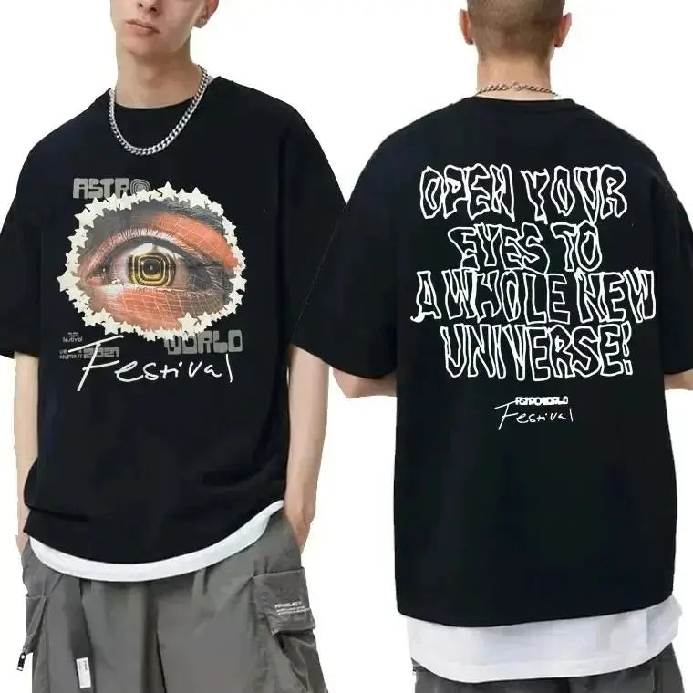Cactus Jack Tshirt Awesome Streetwear Oversized T Shirts Men Fashion