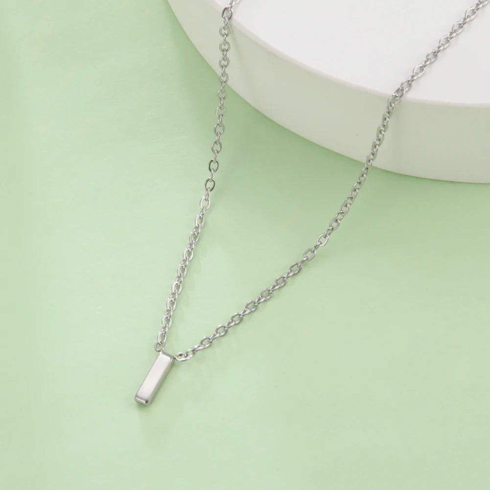 Minimalist Initial A-Z Letter Necklace for Women