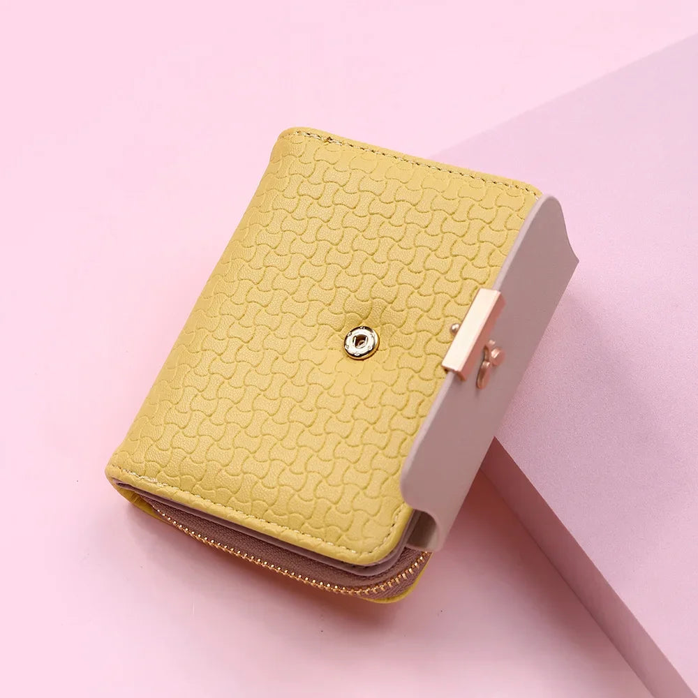Ladies Wallets Leaf Hasp Clutch Brand Designed Mini Coin Purse