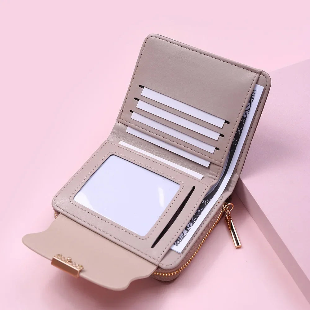 Ladies Wallets Leaf Hasp Clutch Brand Designed Mini Coin Purse
