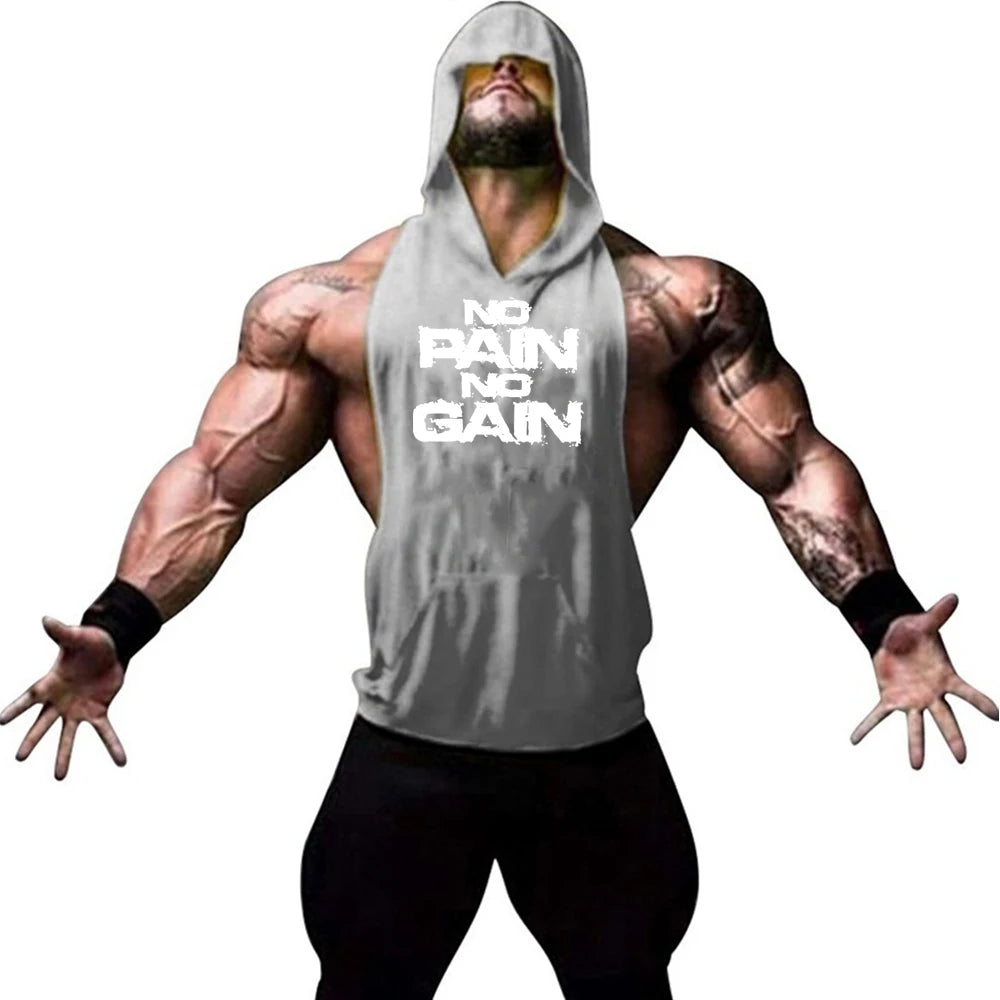 Men's Muscle Vest Sleeveless, Workout Sports Shirt, Bodybuilding Fitness Top Men Gy Clothing