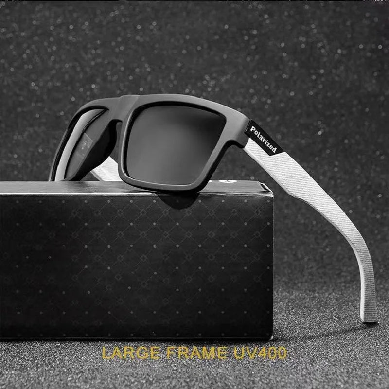 Polarized Sunglasses Fashion Square Frame Vintage Design Sun Glasses for Men