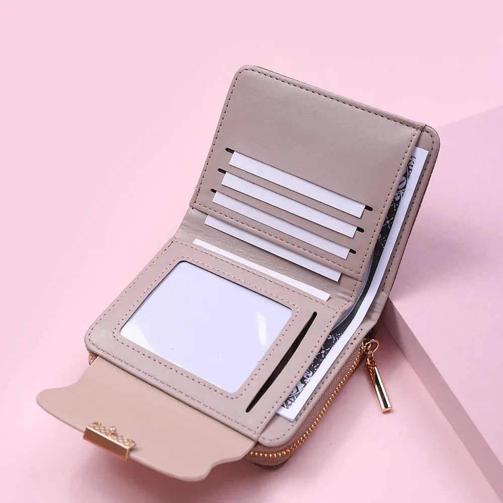 Ladies Wallets Leaf Hasp Clutch Brand Designed Mini Coin Purse