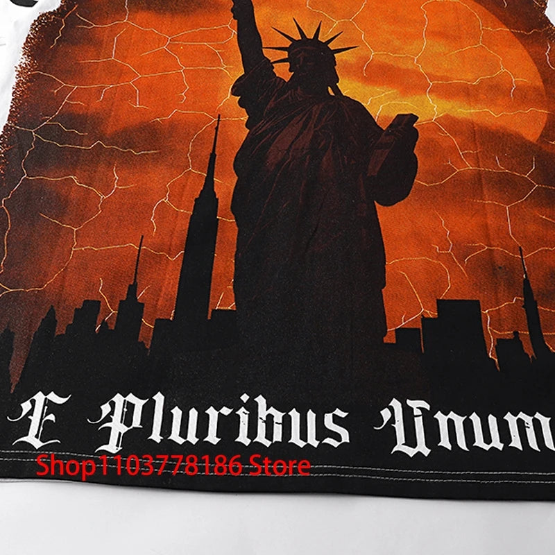 New GOD SPEED T-shirt Pop Fashion Print Streetwear Crewneck