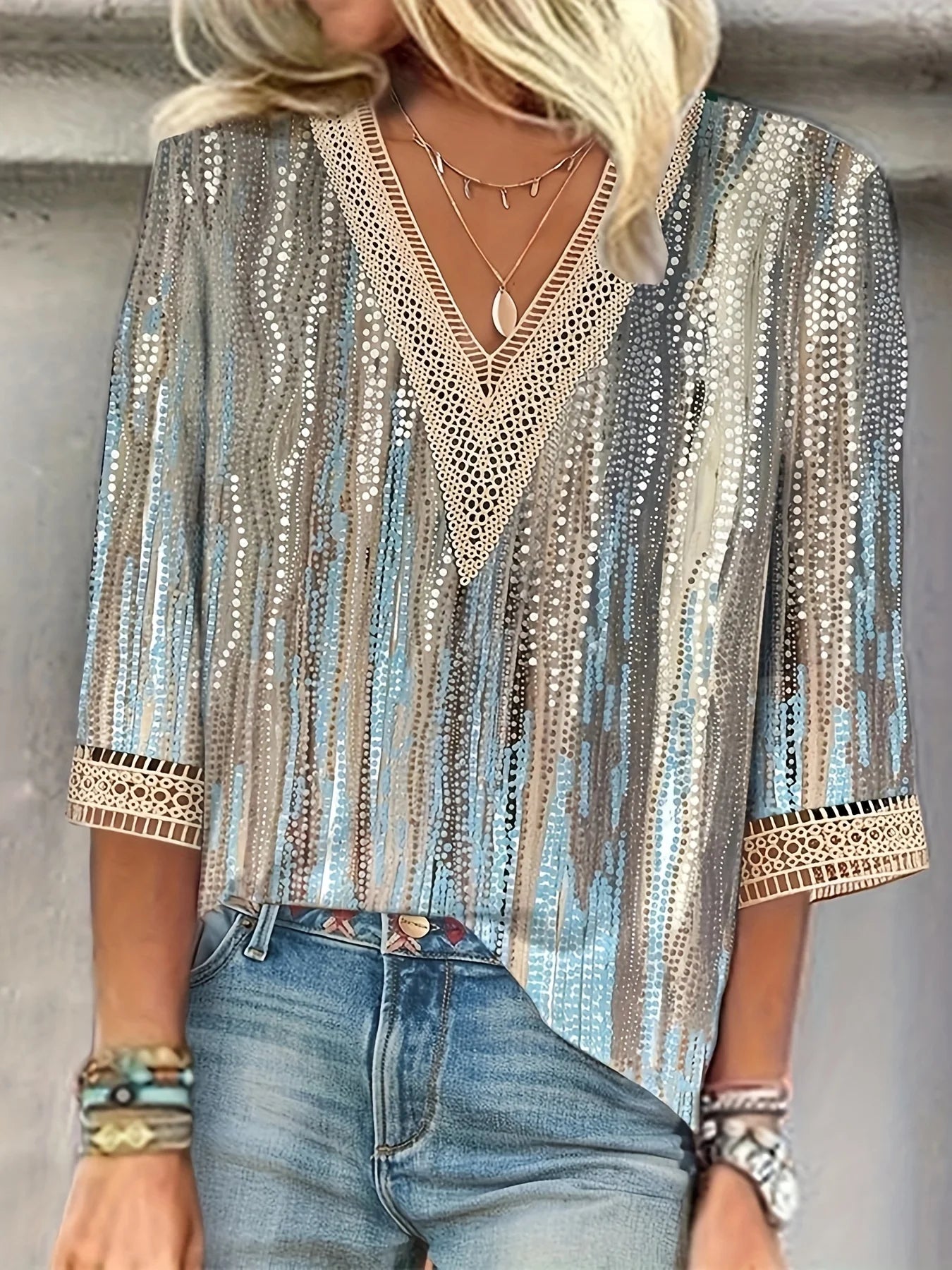Temperament Loose Woman Shirt Fashion Casual Blouse Elegant Long Sleeve Holiday Weekend Top