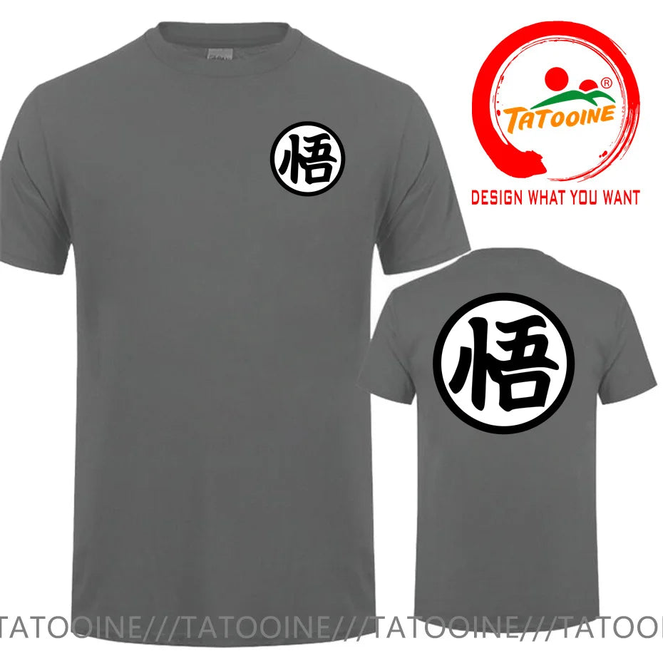Street Fashion Anime Son Goku Oversized Casual T Shirt for Men