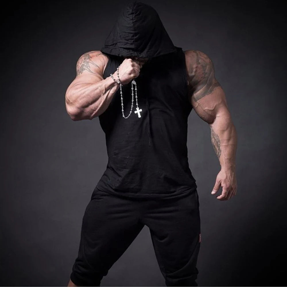 Men's Muscle Vest Sleeveless, Workout Sports Shirt, Bodybuilding Fitness Top Men Gy Clothing