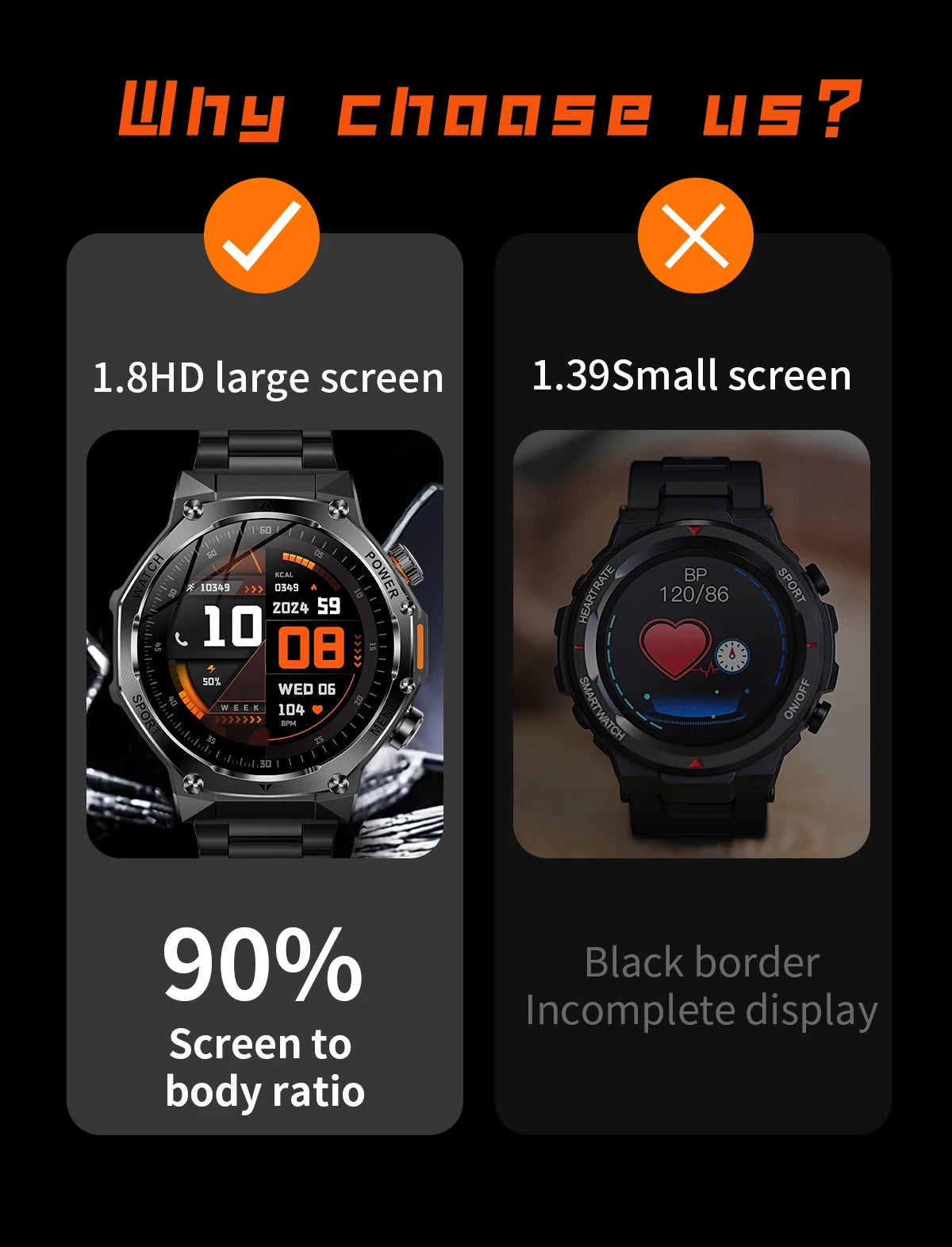 Smart Watch Men 800mAh Ultra Long Battery Life Waterproof Outdoor Sport Watches Bluetooth Call Military Smartwatch 2025