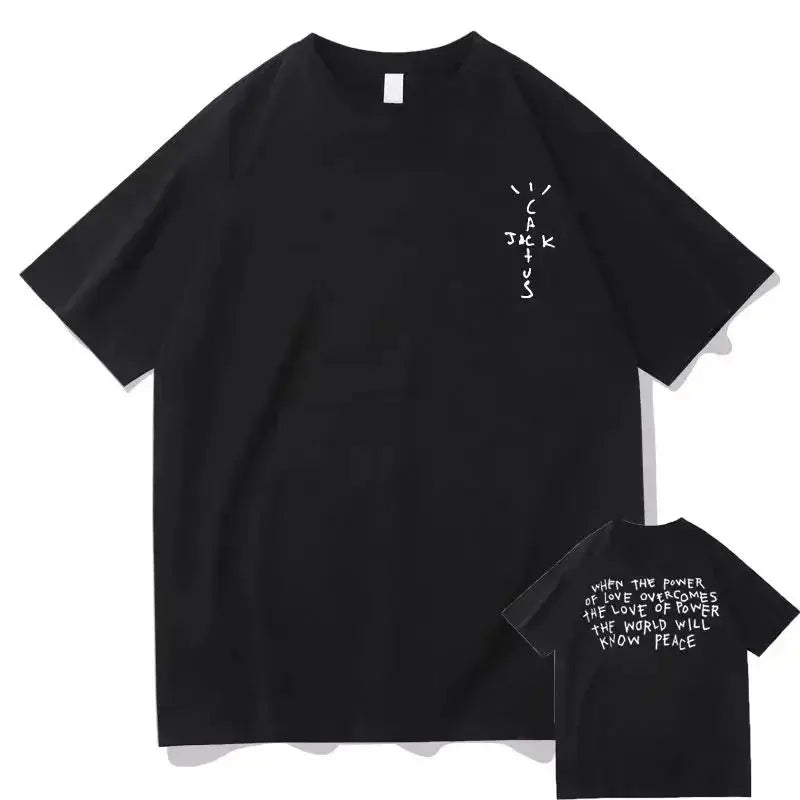 Cactus Jack Tshirt Awesome Streetwear Oversized T Shirts Men Fashion