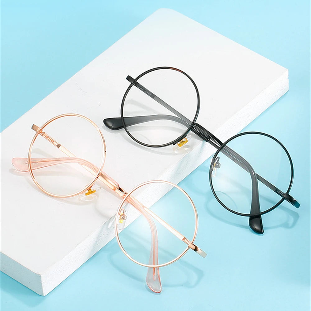 Photochromic Mens Blue Light Blocking Glasses Retro UV400, Anti Glare Round Color Changing Sunglasses
