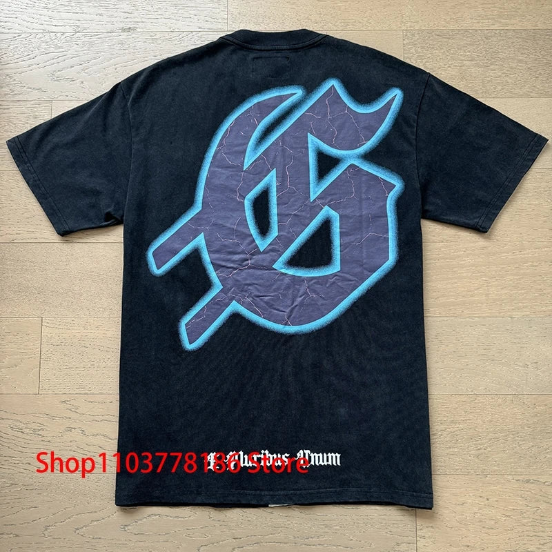New GOD SPEED T-shirt Pop Fashion Print Streetwear Crewneck