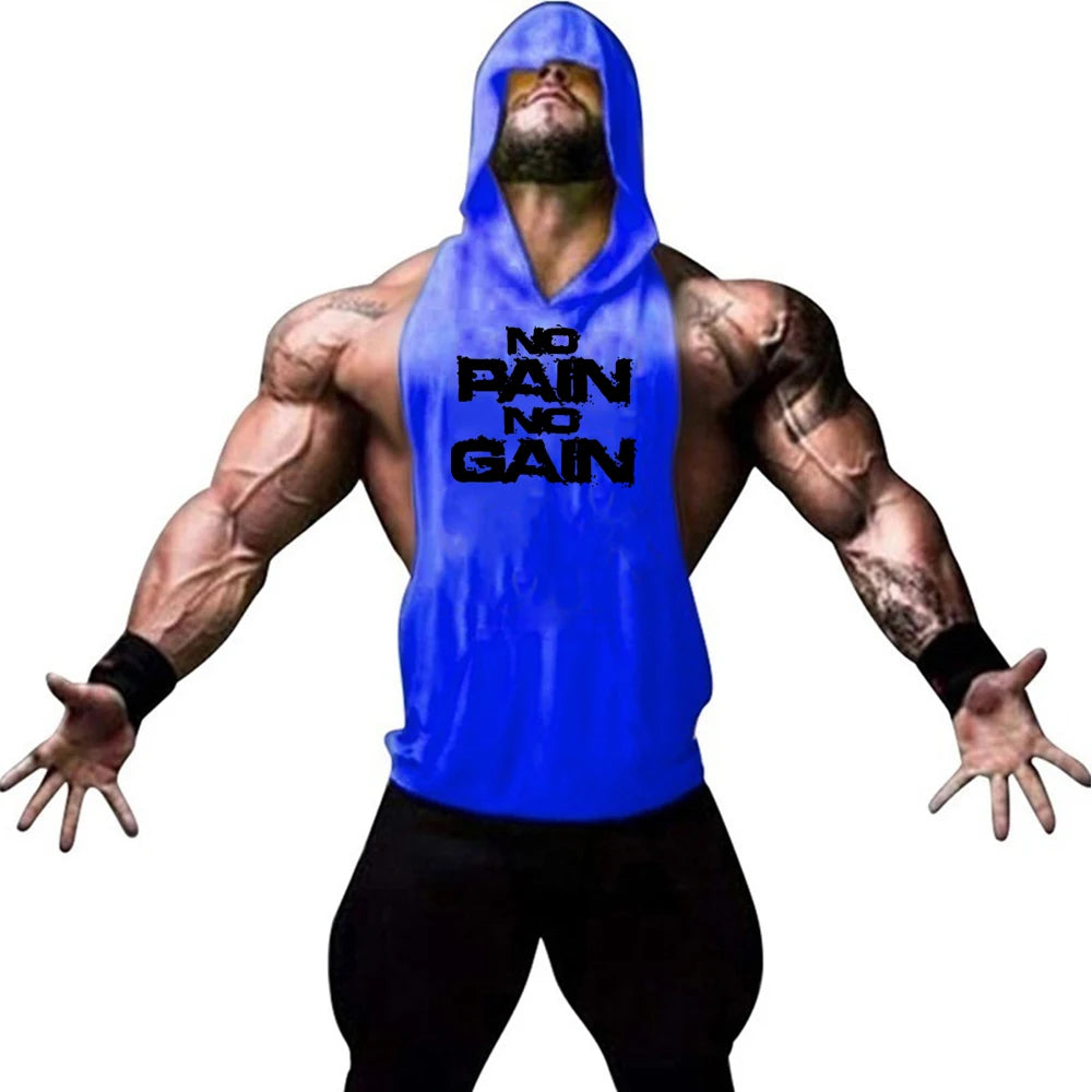 Men's Muscle Vest Sleeveless, Workout Sports Shirt, Bodybuilding Fitness Top Men Gy Clothing
