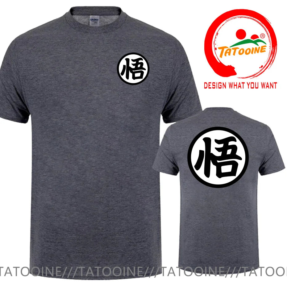Street Fashion Anime Son Goku Oversized Casual T Shirt for Men