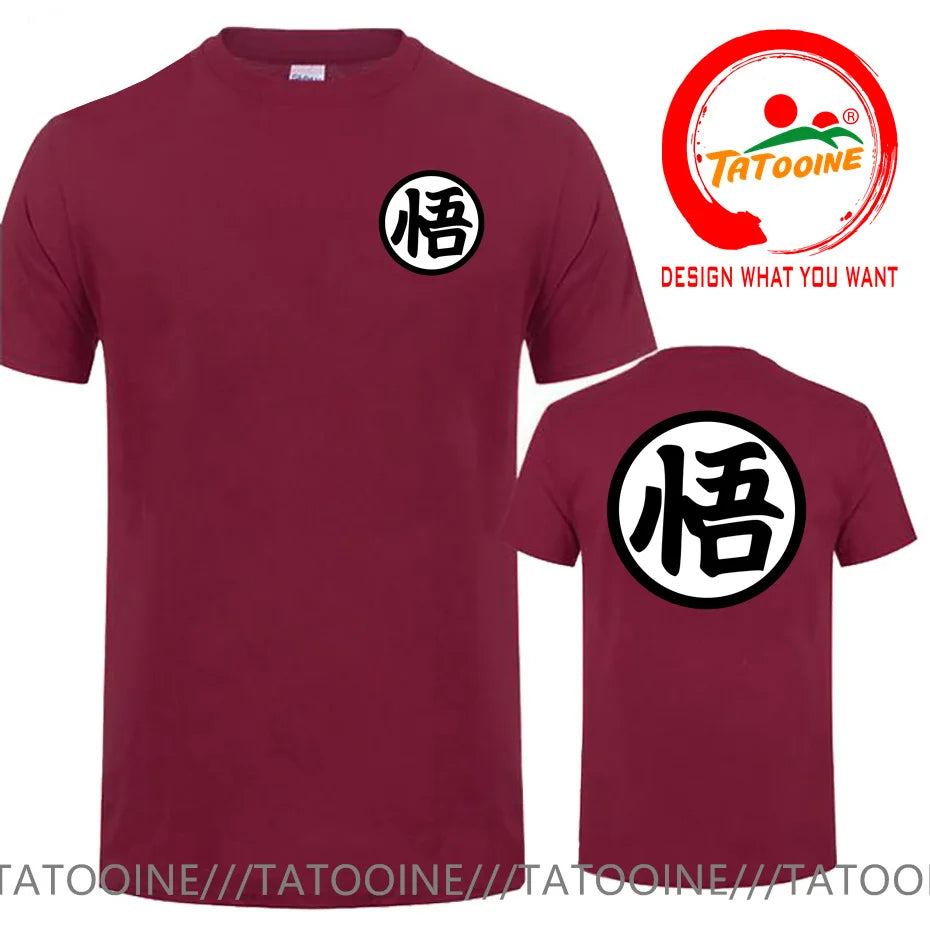 Street Fashion Anime Son Goku Oversized Casual T Shirt for Men