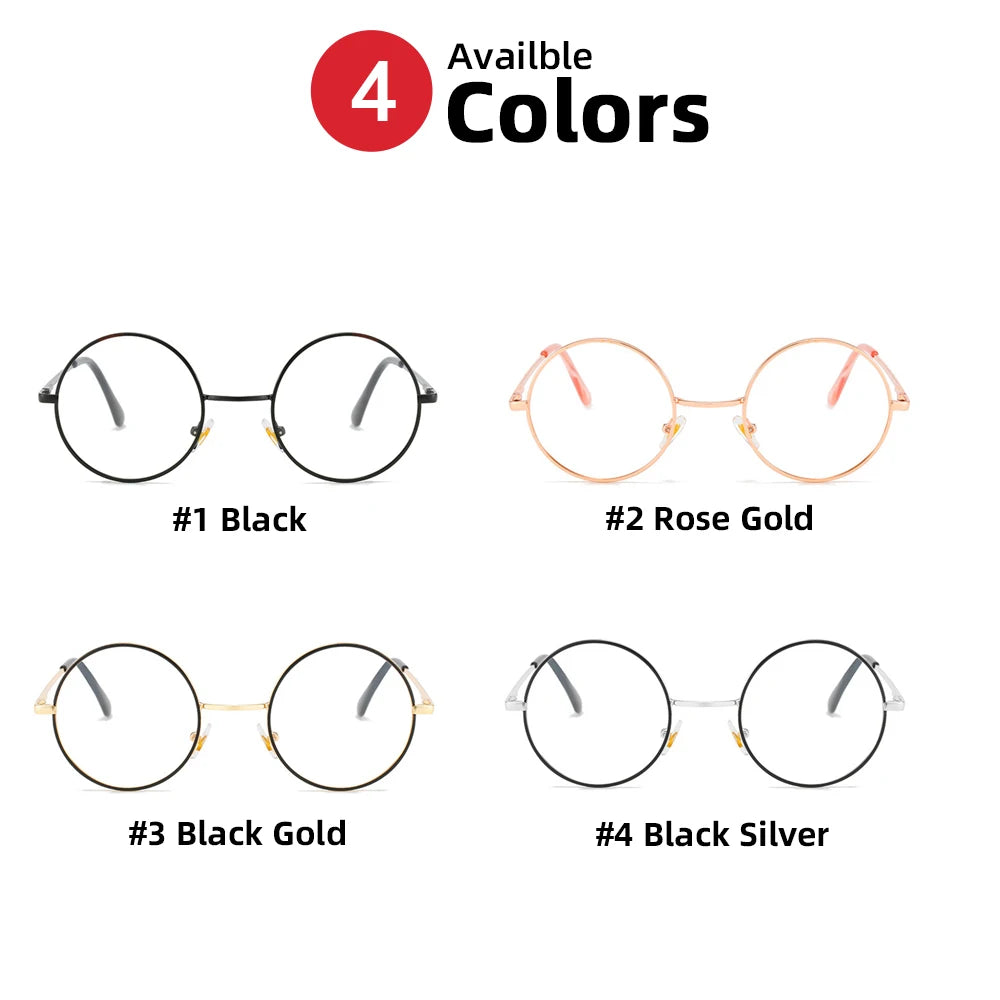 Photochromic Mens Blue Light Blocking Glasses Retro UV400, Anti Glare Round Color Changing Sunglasses