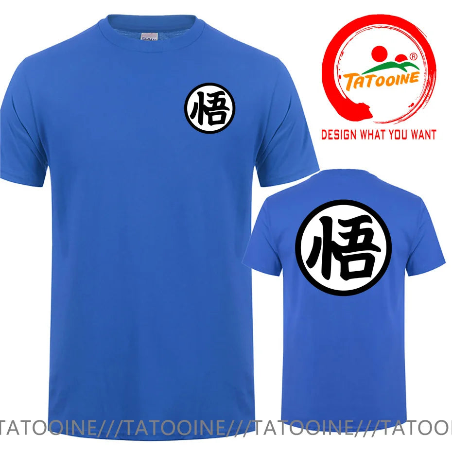 Street Fashion Anime Son Goku Oversized Casual T Shirt for Men
