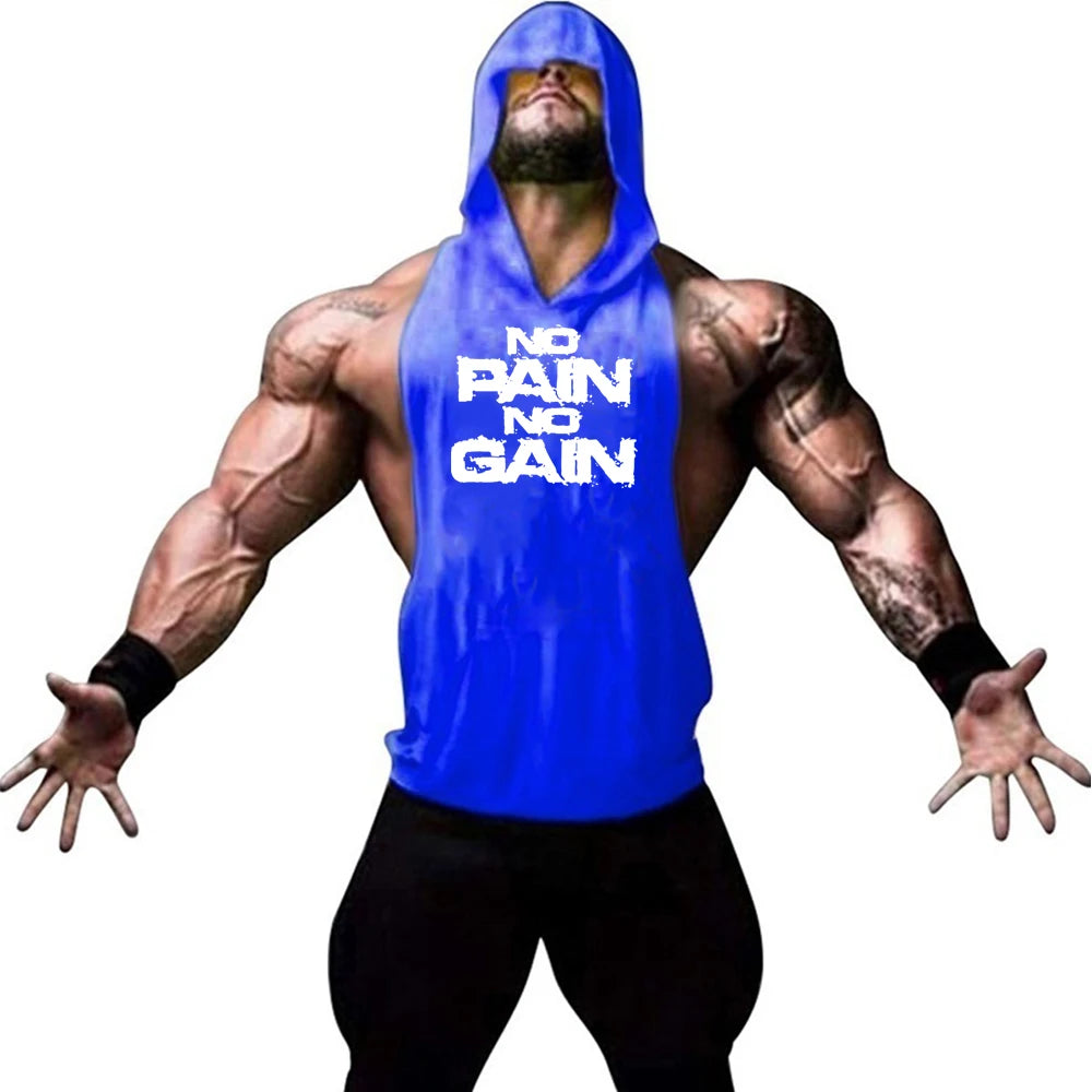 Men's Muscle Vest Sleeveless, Workout Sports Shirt, Bodybuilding Fitness Top Men Gy Clothing