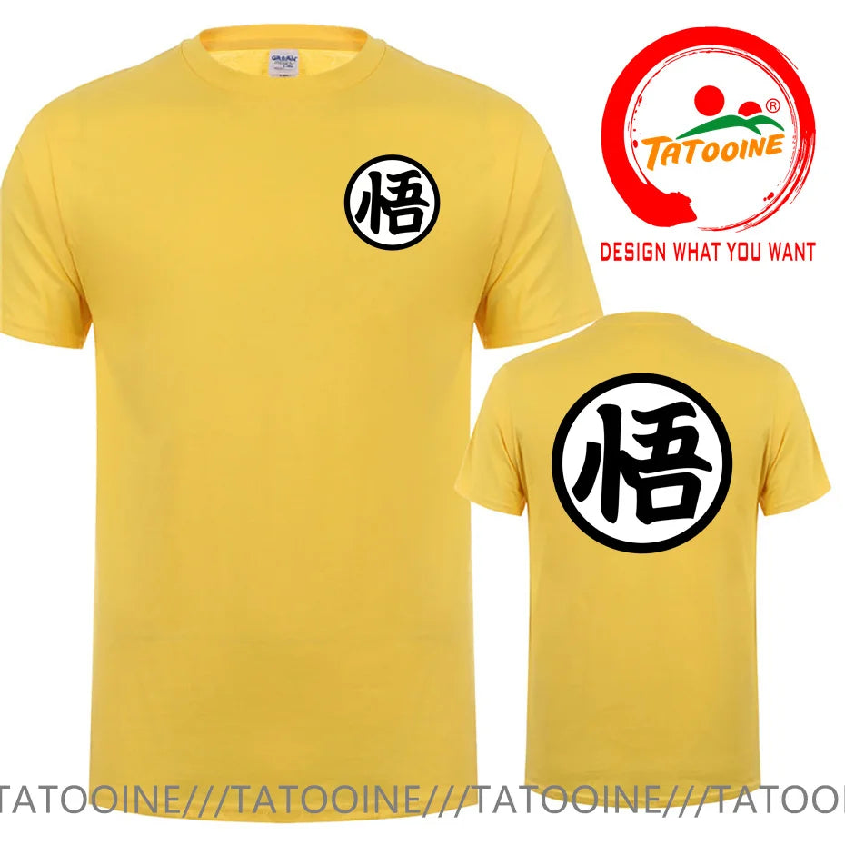 Street Fashion Anime Son Goku Oversized Casual T Shirt for Men