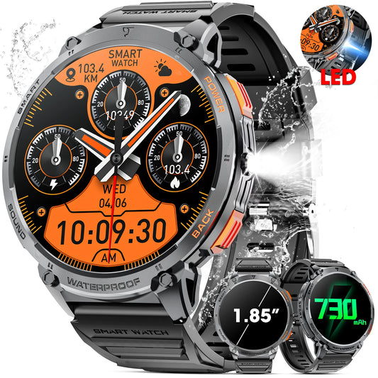 2025 Smart watches for men & Women'S Smartwatch Bluetooth Call 1.85 High-Definition Screen  Fitness Sports Waterproof