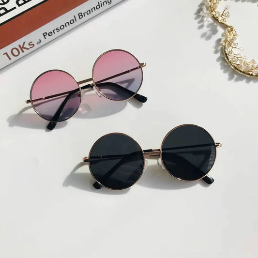 Children Vintage Round Sunglasses, Kids Eye wear