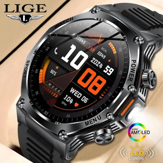 Smart Watch Men 800mAh Ultra Long Battery Life Waterproof Outdoor Sport Watches Bluetooth Call Military Smartwatch 2025