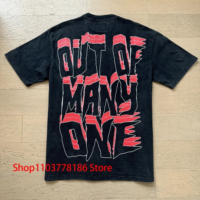 New GOD SPEED T-shirt Pop Fashion Print Streetwear Crewneck