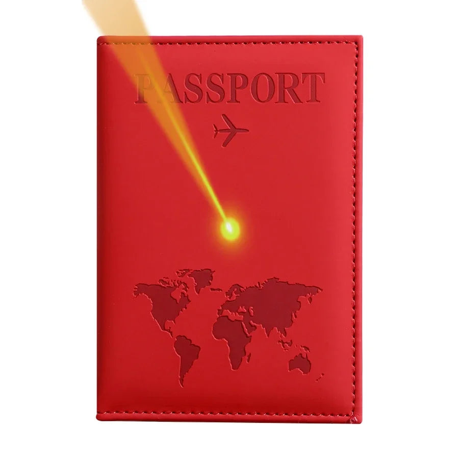 Personalized Gift Custom Name Text Vintage World Map Passport Cover Customized Couple Names