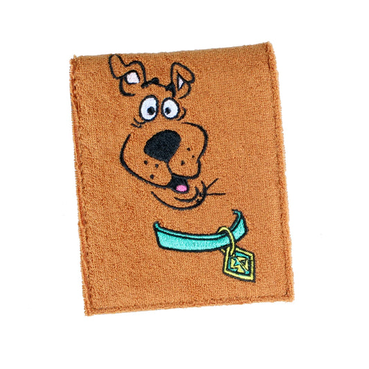 High quality towel cloth, cute dog embroidery, women's wallet