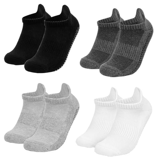 Unisex Sport Non Slip Yoga Socks with Grips Non-slip Fitness Exercise Ankle Socks - 1 pair