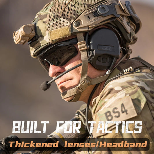 Military Tactical Goggles CS  Windproof Shooting Glasses, Thick HD 3 Lens, Motocross Motorcycle, Mountaineering Safe Glasses