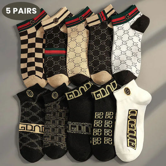 5/10 pcs Men & Women Thin Breathable Low-Cut Socks - Anti-Odor, Moisture-Wicking, Lightweight, Comfortable & Versatile for Daily Wear