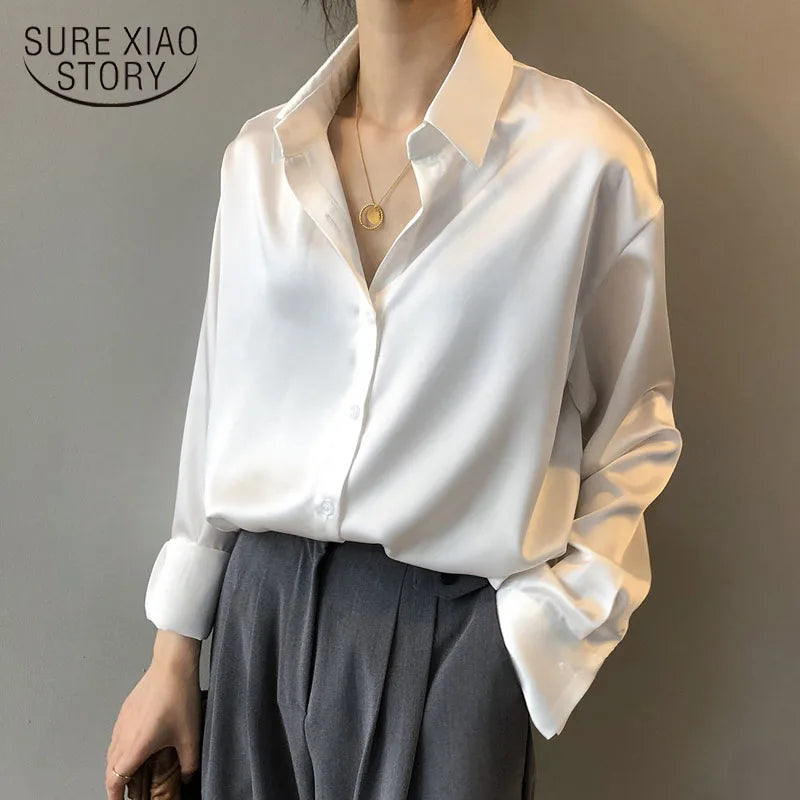 Long Sleeve Shirts Casual Tops Spring Fashion Women Floral Print Blouse Tops Ladies Shirts