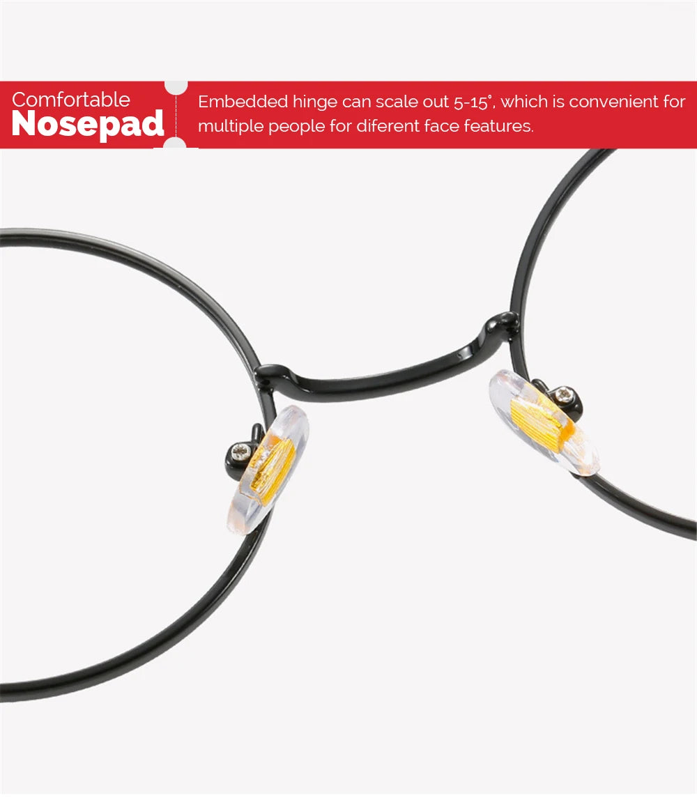 Photochromic Mens Blue Light Blocking Glasses Retro UV400, Anti Glare Round Color Changing Sunglasses