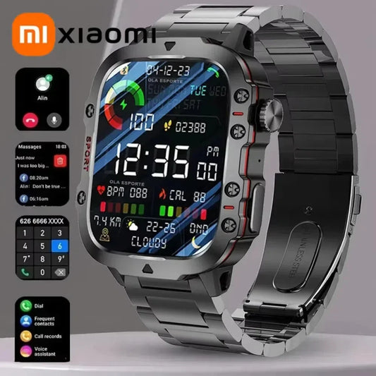 Xiaomi Mijia Military Smart Watch Men IP68 5ATM Outdoor Sports Fitness Tracker Health Monitor 1.81Inch BT Call Smartwatch