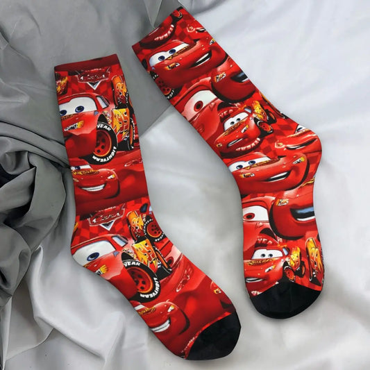 Korean Lightning Mcqueen Anti Bacterial Socks for Men & Women - 1 pair