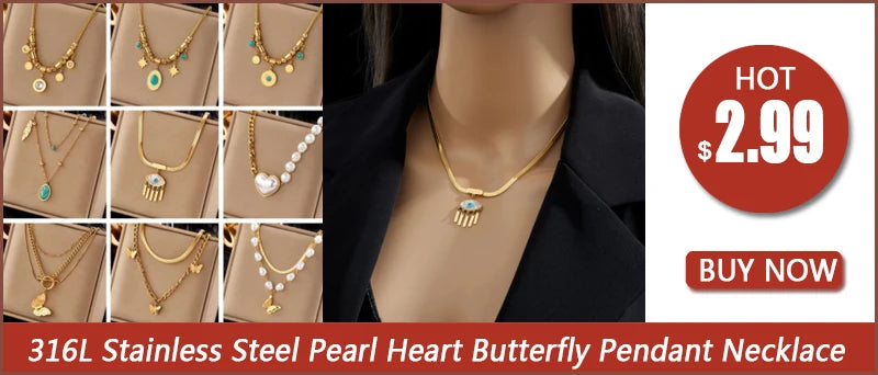 Stainless Steel Roman Numeral Dial Zircon Long Pendant Necklace For Women