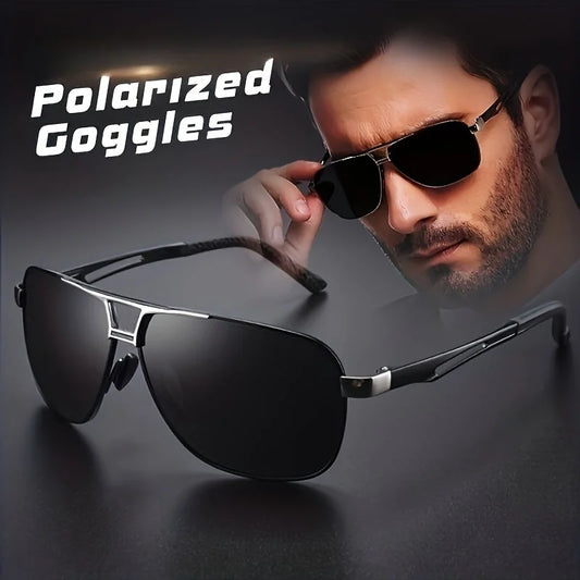 Men's Big Frame Pilot Sun Glasses Design Anti-reflective, UV 400
