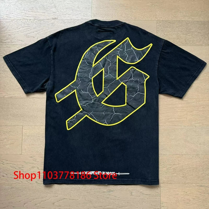 New GOD SPEED T-shirt Pop Fashion Print Streetwear Crewneck