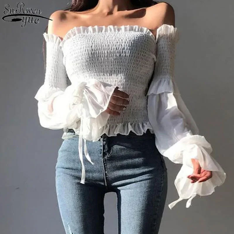 Long Sleeve Shirts Casual Tops Spring Fashion Women Floral Print Blouse Tops Ladies Shirts